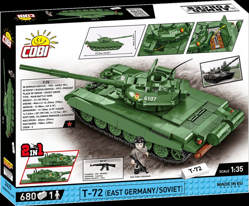 COBI Stavebnica AF T-72 (East Germany/Soviet) (COBI-2625)