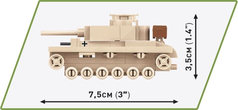 COBI Stavebnica HC WW2 Panzer III Ausf.L 1:72 (COBI-3090)