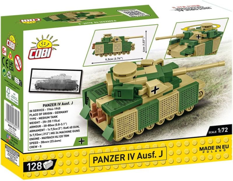 COBI Stavebnica HC WW2 Panzer IV Ausf. J 1:72 (COBI-3097)