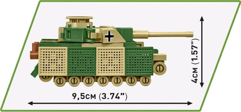 COBI Stavebnica HC WW2 Panzer IV Ausf. J 1:72 (COBI-3097)