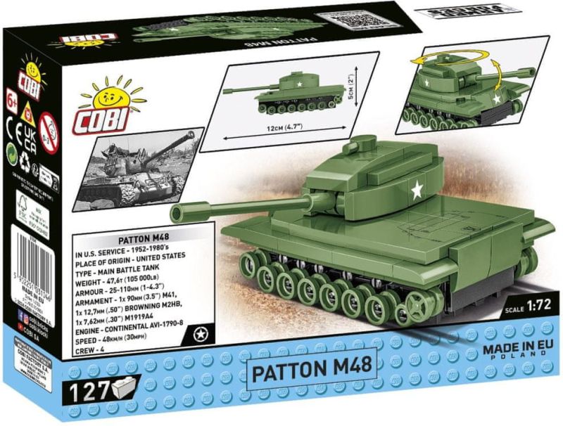 COBI Stavebnica AF Patton M48 1:72 (COBI-3104)