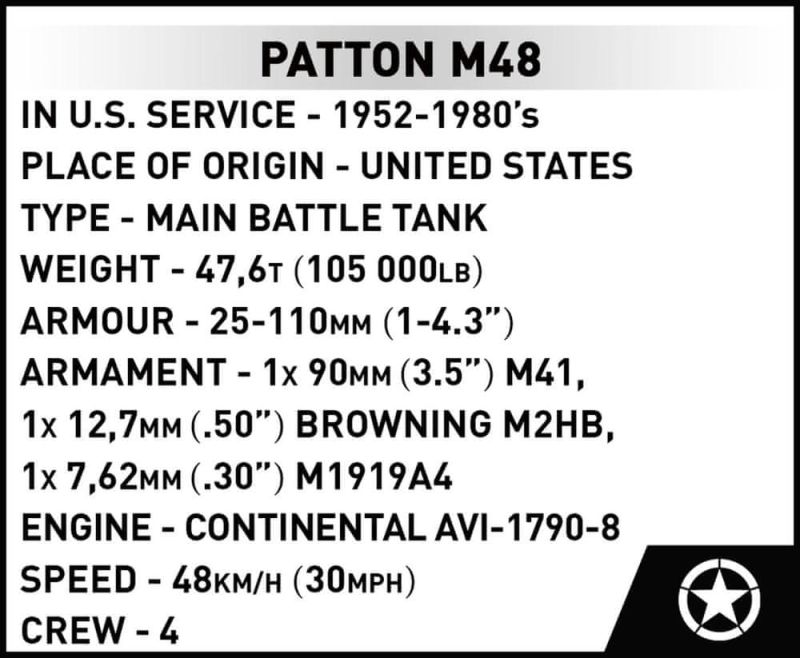 COBI Stavebnica AF Patton M48 1:72 (COBI-3104)