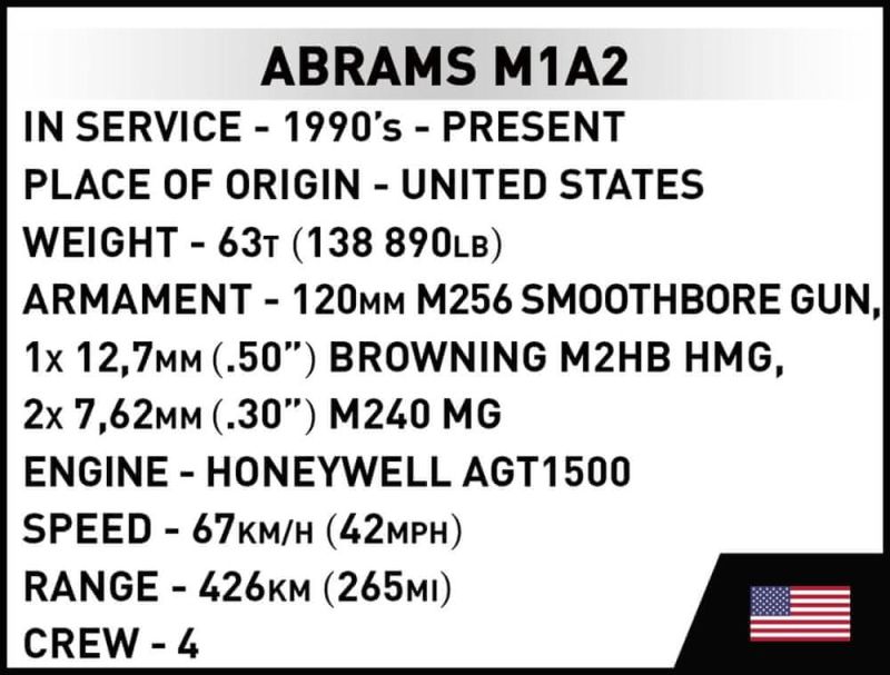 COBI Stavebnica AF Abrams M1A2 1:72 (COBI-3106)