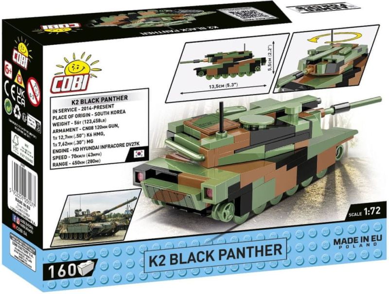 COBI Stavebnica AF K2 Black Panther 1:72 (COBI-3107)