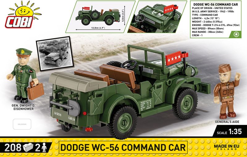 COBI Stavebnica HC WW2 Dodge WC-56 Command Car (COBI-3111)