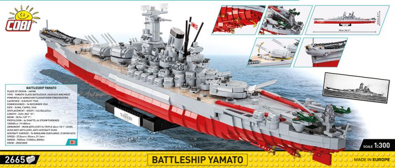 COBI Stavebnica HC WW2 Battleship Yamato (COBI-4833)