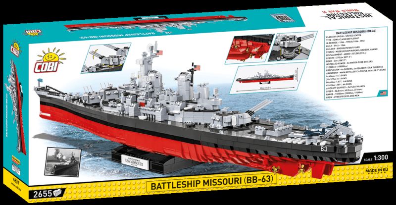 COBI Stavebnica HC WW2 Battleship Missouri (BB-63) (COBI-4837)