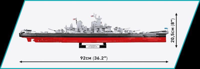 COBI Stavebnica HC WW2 Battleship Missouri (BB-63) (COBI-4837)