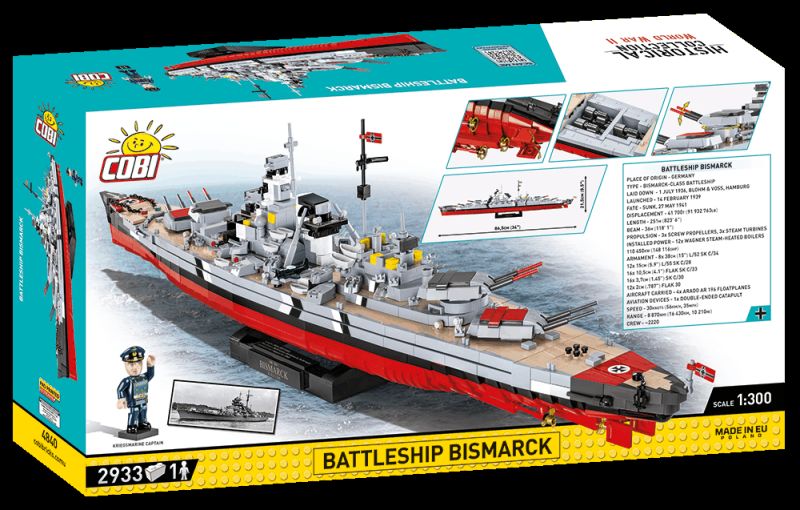 COBI Stavebnica HC WW2 Battleship Bismarck - Executive Edition (COBI-4840)