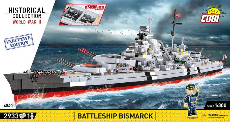 COBI Stavebnica HC WW2 Battleship Bismarck - Executive Edition (COBI-4840)