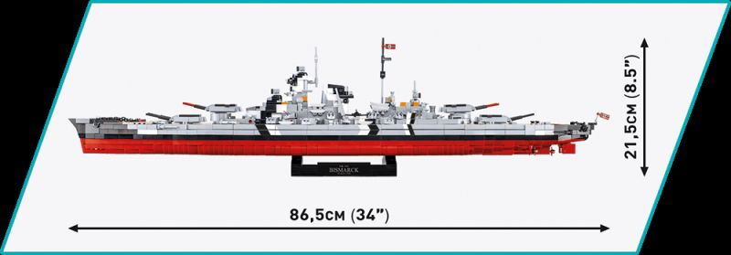 COBI Stavebnica HC WW2 Battleship Bismarck - Executive Edition (COBI-4840)