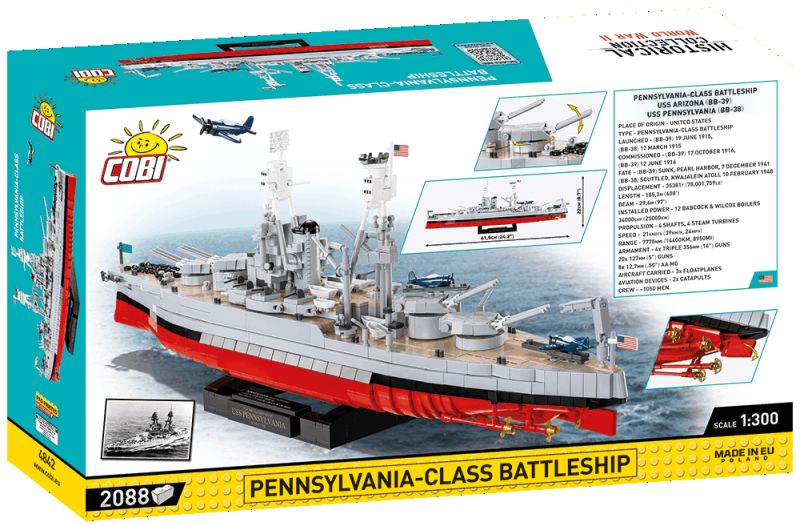 COBI Stavebnica HC WW2 Pennsylvania - Class Battleship - Executive Edition (COBI-4842)