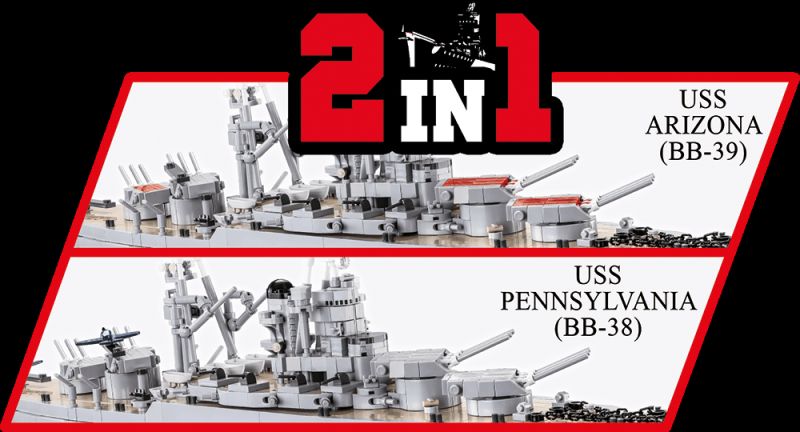 COBI Stavebnica HC WW2 Pennsylvania - Class Battleship - Executive Edition (COBI-4842)