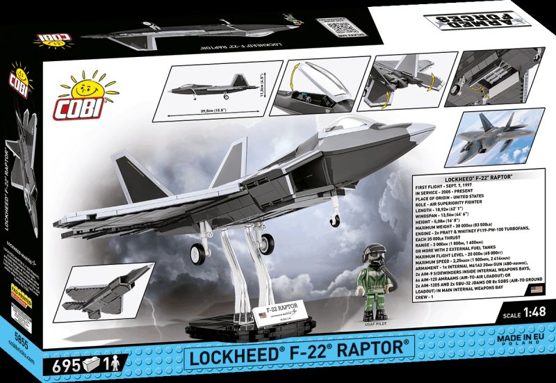 COBI Stavebnica AF Lockheed F-22 Raptor (COBI-5855)