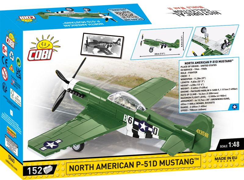 COBI Stavebnica HC WW2 North American P-51D Mustang (COBI-5860)