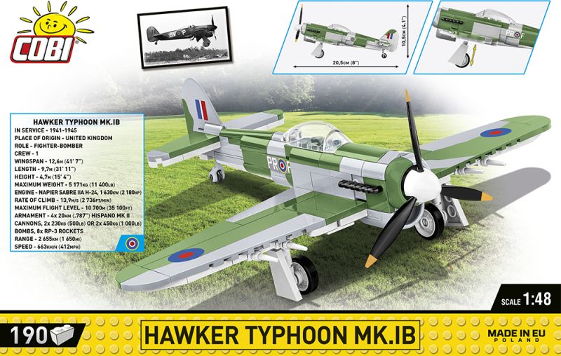 COBI Stavebnica HC WW2 Hawker Typhoon Mk.1B (COBI-5864)