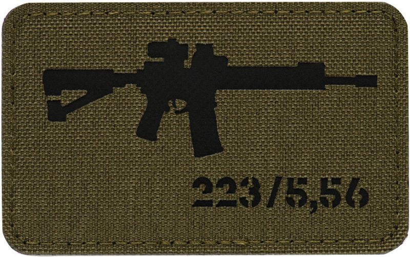 M-TAC Cordura Nášivka/Patch AR-15 223/5,56 - ranger green / black (51111232)