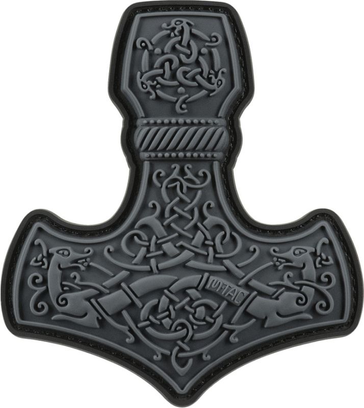 M-TAC 3D PVC Nášivka/Patch Mjölnir Large - grey (51348511)