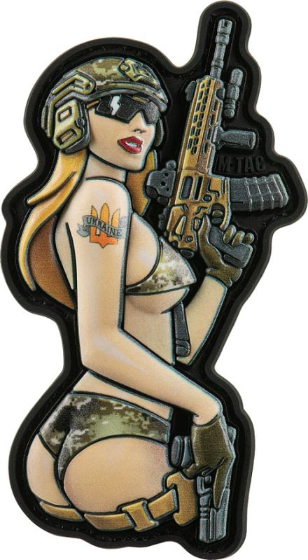 M-TAC 3D PVC Nášivka/Patch Tactical Girl No4 v.4 - color (51116237)