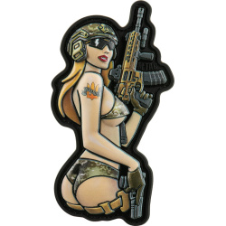 M-TAC 3D PVC Nášivka/Patch Tactical Girl No4 v.4 - color (51116237)