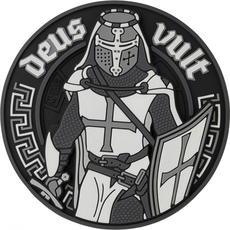 M-TAC 3D PVC Nášivka/Patch Deus Vult - čierna (51116236)