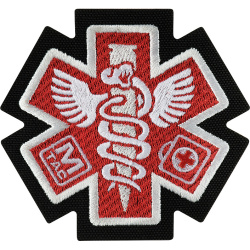 M-TAC Cordura Nášivka/Patch Paramedic - black (51432002)