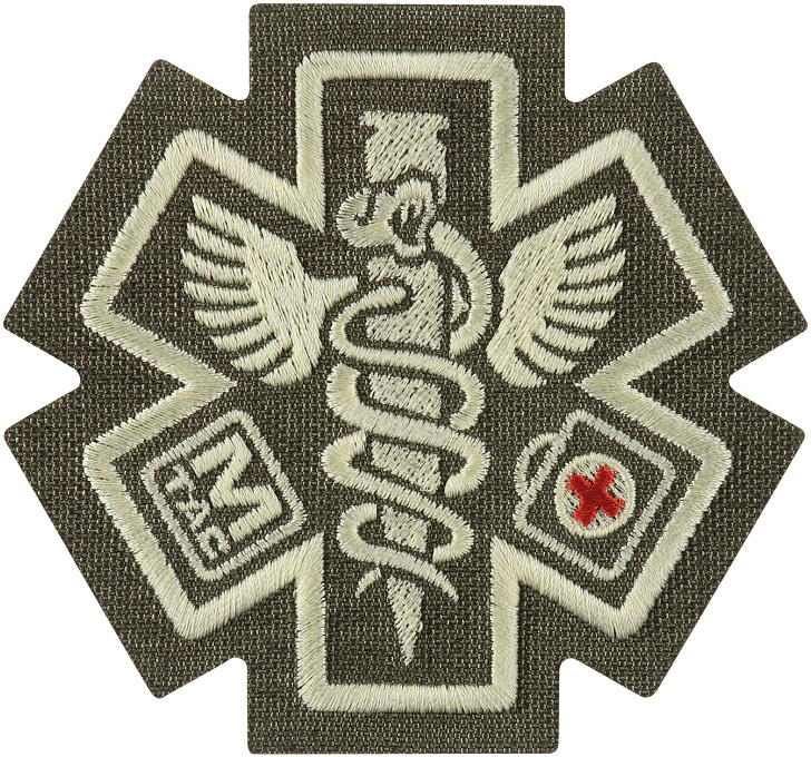 M-TAC Cordura Nášivka/Patch Paramedic - ranger green (51432023)