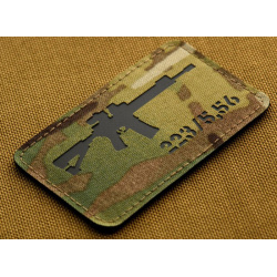 M-TAC Cordura Nášivka/Patch AR-15 223/5,56 - multicam / black (51111802)