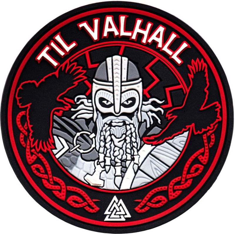 M-TAC 3D PVC Nášivka/Patch Til Valhall - black / red (51142332)