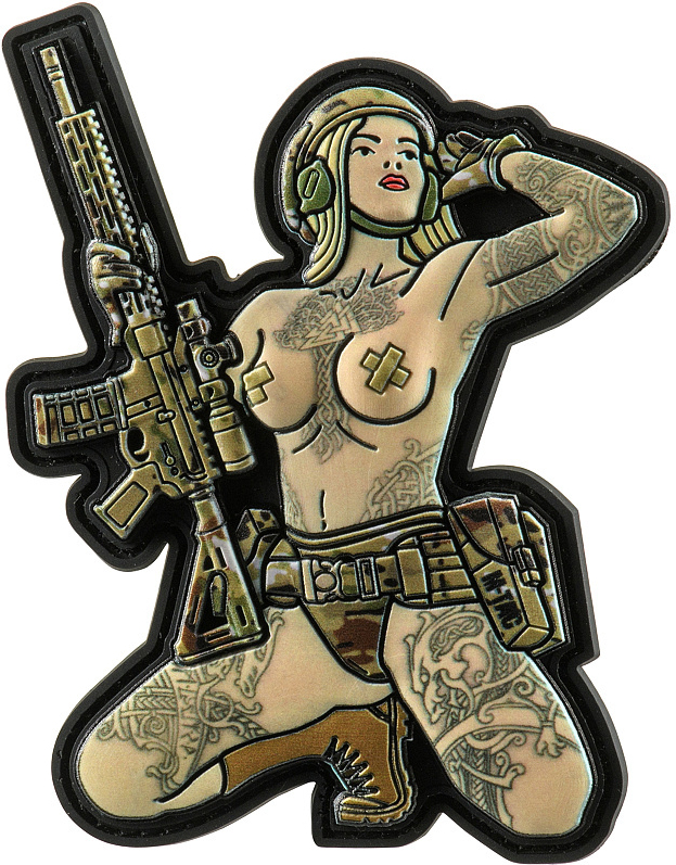 M-TAC 3D PVC Nášivka/Patch Tactical Girl No1 Skandinavik - color (51116102)