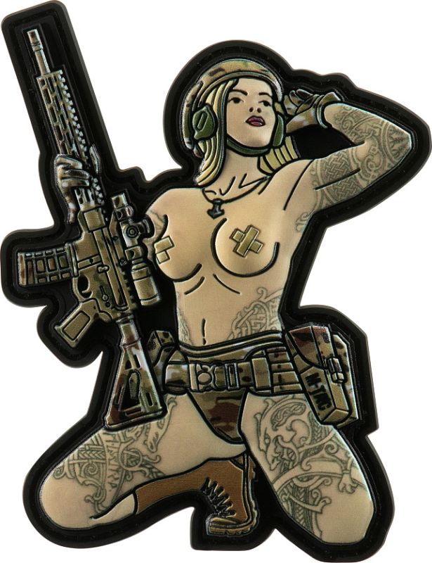 M-TAC 3D PVC Nášivka/Patch Tactical Girl No1 Skandinavik with Mjollnir - color (51116107)