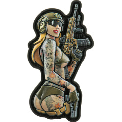 M-TAC 3D PVC Nášivka/Patch Tactical Girl No4 v.3 - color (51116239)
