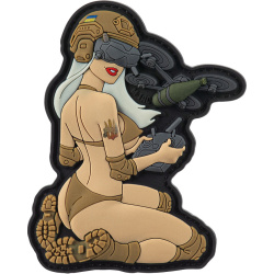 M-TAC 3D PVC Nášivka/Patch Tactical Girl No6 v.1 - color (51465005)