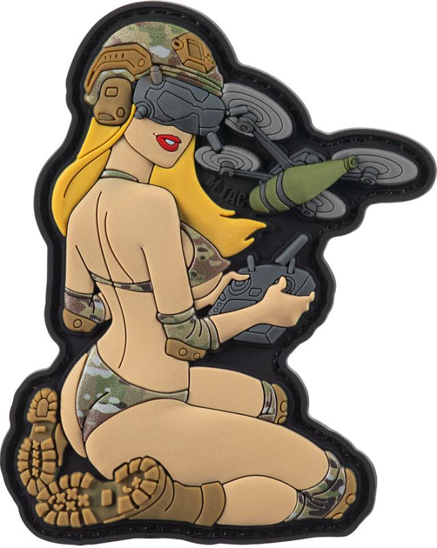 M-TAC 3D PVC Nášivka/Patch Tactical Girl No6 v.3 - color (51468005)