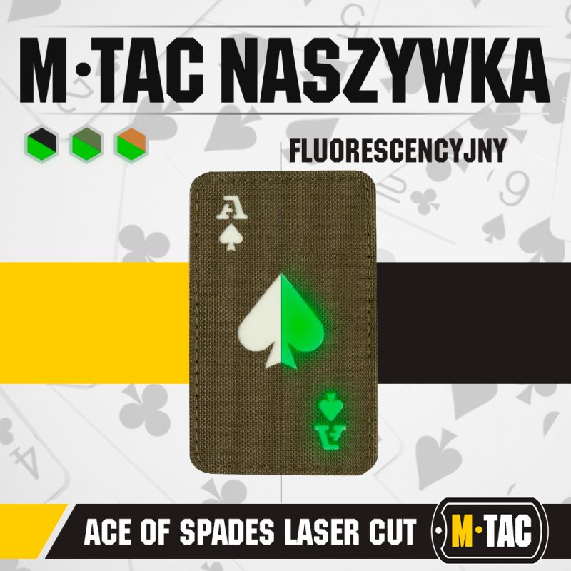 M-TAC Cordura Nášivka/Patch Ace of Spades - ranger green (51109239)