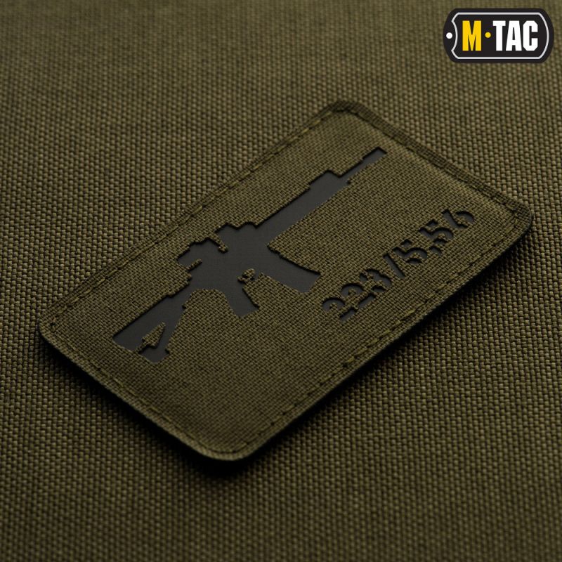 M-TAC Cordura Nášivka/Patch AR-15 223/5,56 - ranger green / black (51111232)