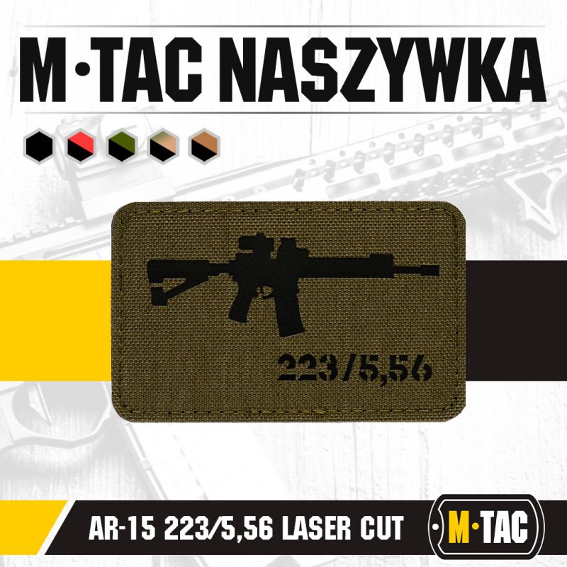 M-TAC Cordura Nášivka/Patch AR-15 223/5,56 - ranger green / black (51111232)