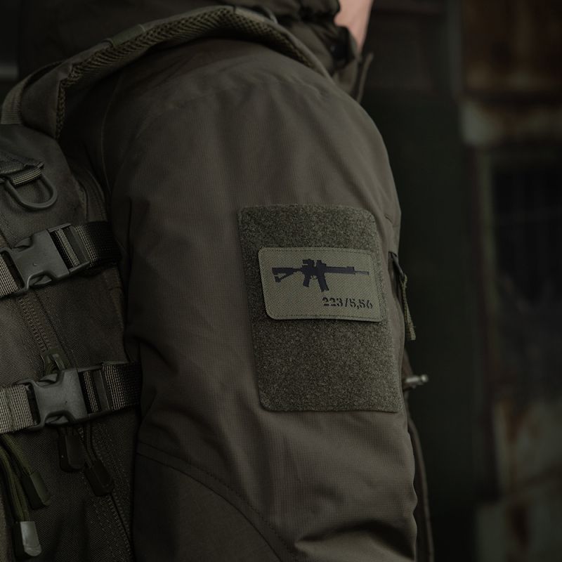 M-TAC Cordura Nášivka/Patch AR-15 223/5,56 - ranger green / black (51111232)