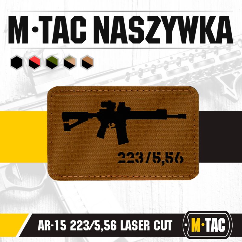 M-TAC Cordura Nášivka/Patch AR-15 223/5,56 - coyote / black (51111502)