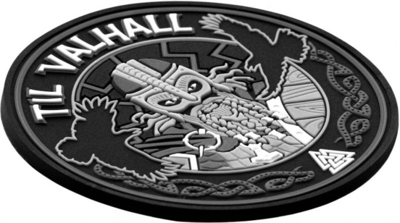 M-TAC 3D PVC Nášivka/Patch Til Valhall - grey / black (51142112)