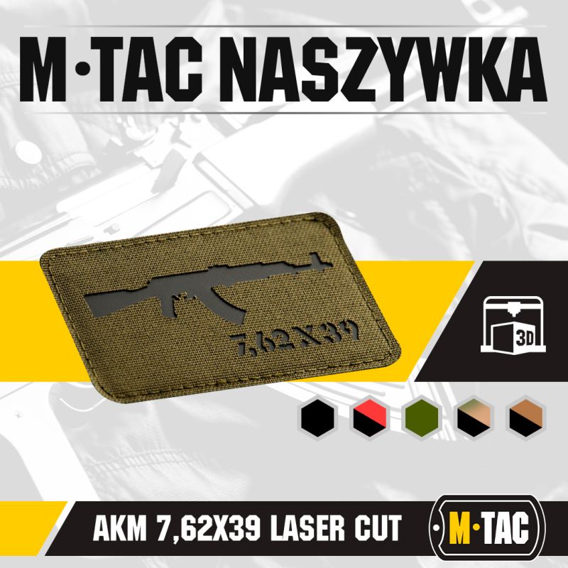 M-TAC Cordura Nášivka/Patch AKM 7,62х39 - ranger green / black (51110232)