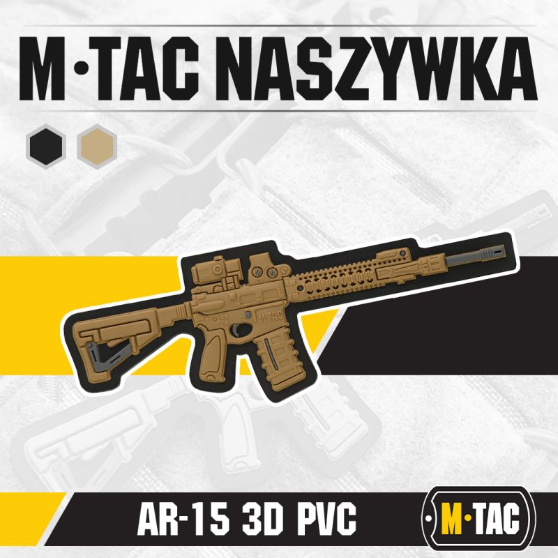 M-TAC 3D PVC Nášivka/Patch AR-15 - coyote (51112005)