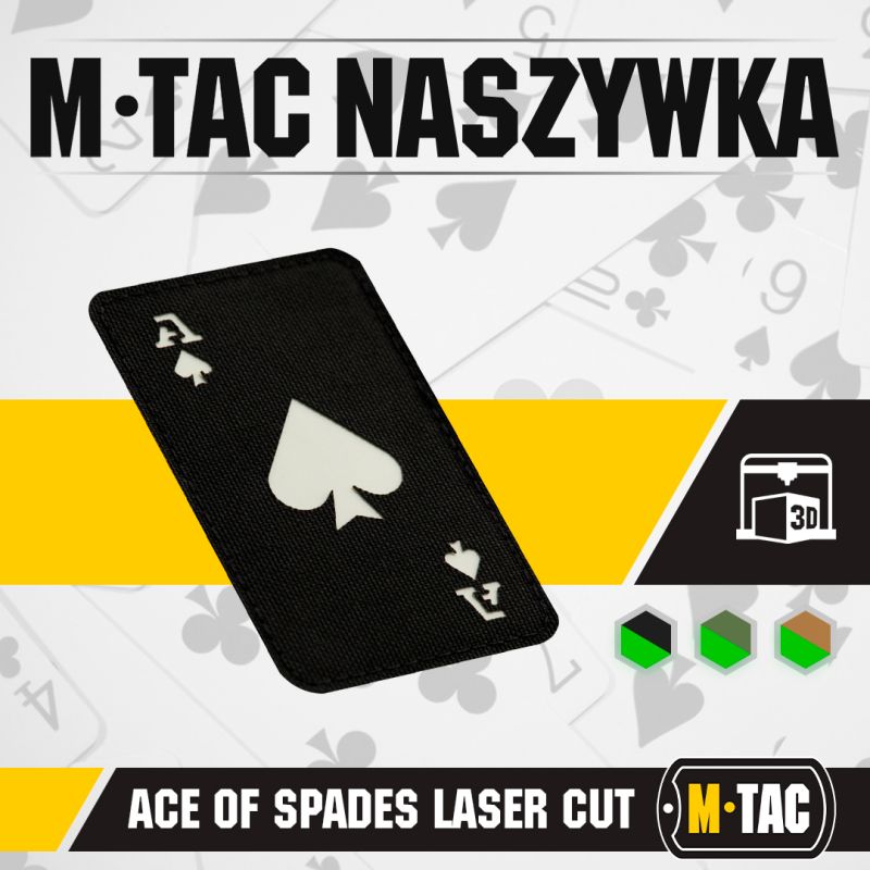 M-TAC Textilná Nášivka/Patch Ace of Spades - čierna (51109299)