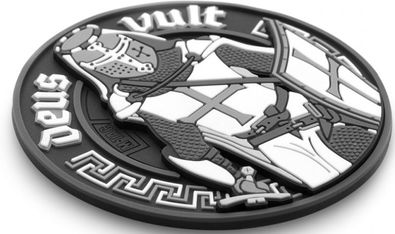 M-TAC 3D PVC Nášivka/Patch Deus Vult - čierna (51116236)