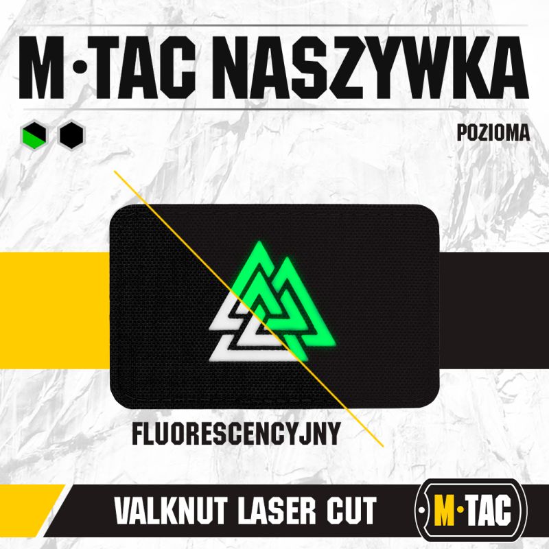 M-TAC Textilná Nášivka/Patch Valknut pozioma - čierna/biela (51164299)