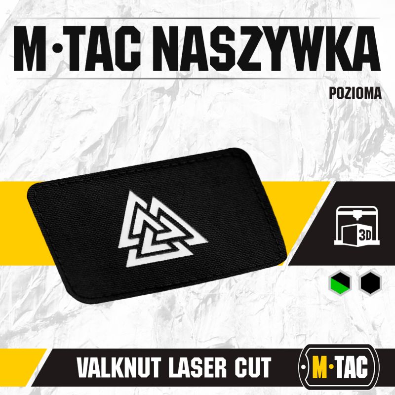 M-TAC Textilná Nášivka/Patch Valknut pozioma - čierna/biela (51164299)