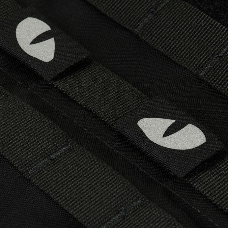 M-TAC Cordura Nášivka/Patch Tiger Eyes Laser Cut Reflective - black (51140299)