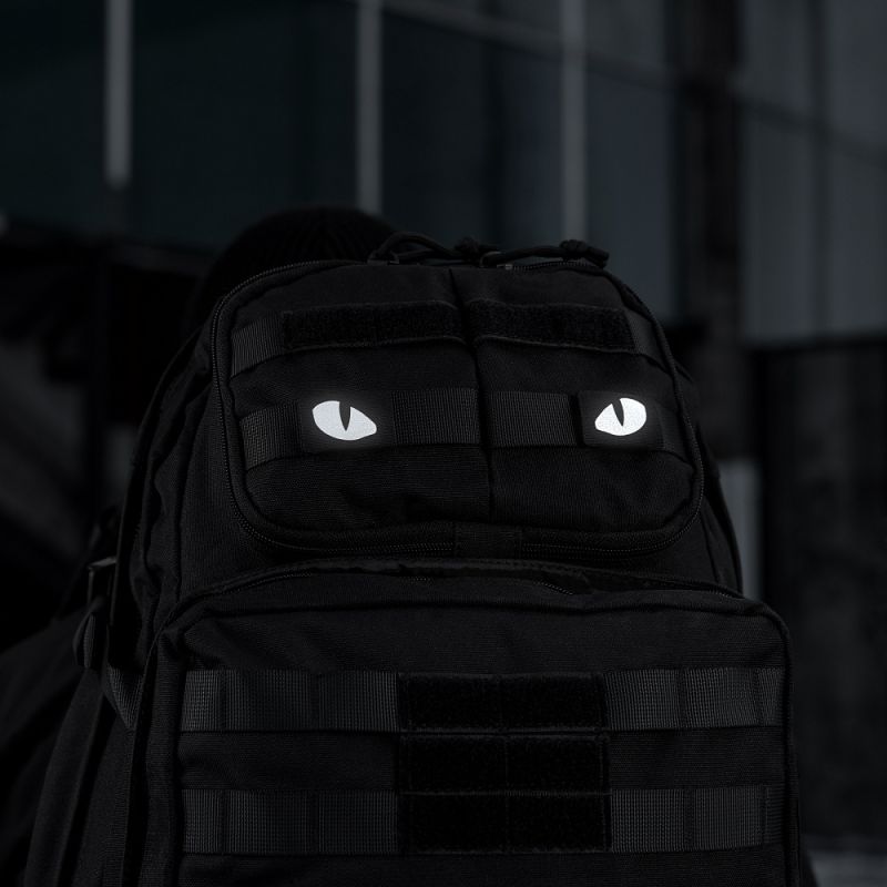 M-TAC Cordura Nášivka/Patch Tiger Eyes Laser Cut Reflective - black (51140299)