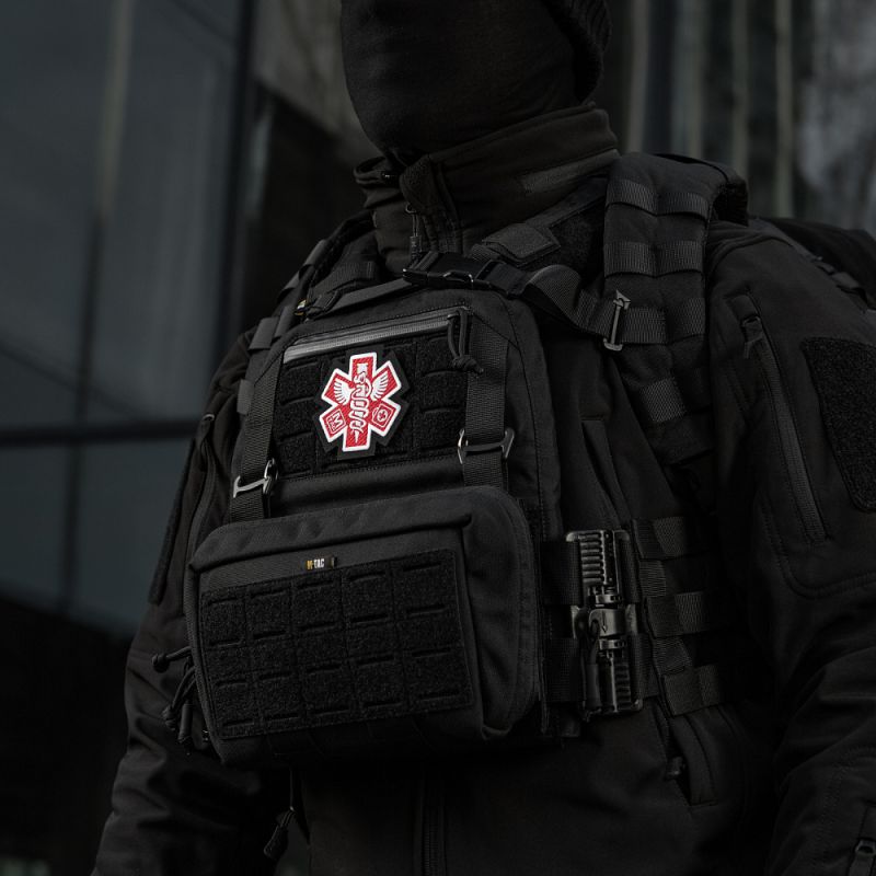 M-TAC Cordura Nášivka/Patch Paramedic - black (51432002)