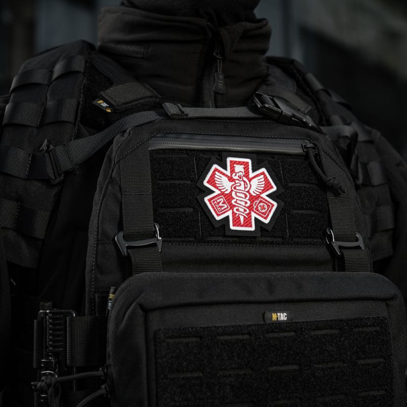 M-TAC Cordura Nášivka/Patch Paramedic - black (51432002)